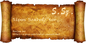 Sipos Szalvátor névjegykártya
